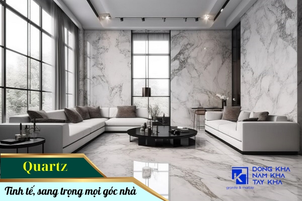 Đá Quartz - 'Vô Địch' Khoản Chống Trầy, 'Bất Bại' Khoản Chống Thấm!