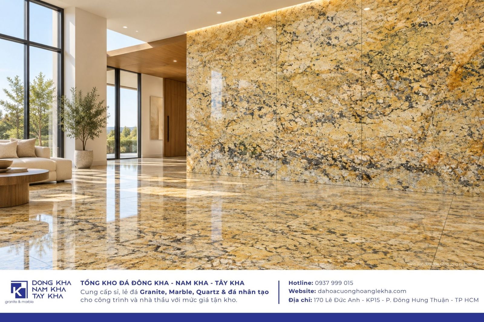 Đá Granite Alaska Gold lát sàn, ốp tường