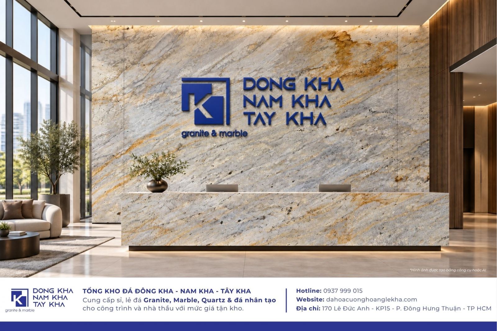 Đá Granite River Gold ốp sảnh, khu vực đón tiếp