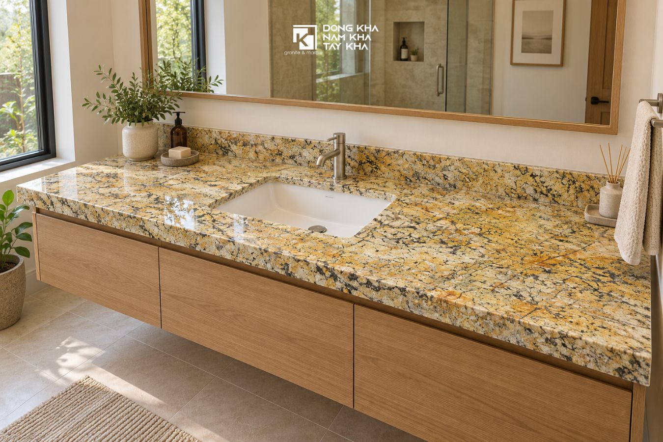 Đá hoa cương ốp lavabo