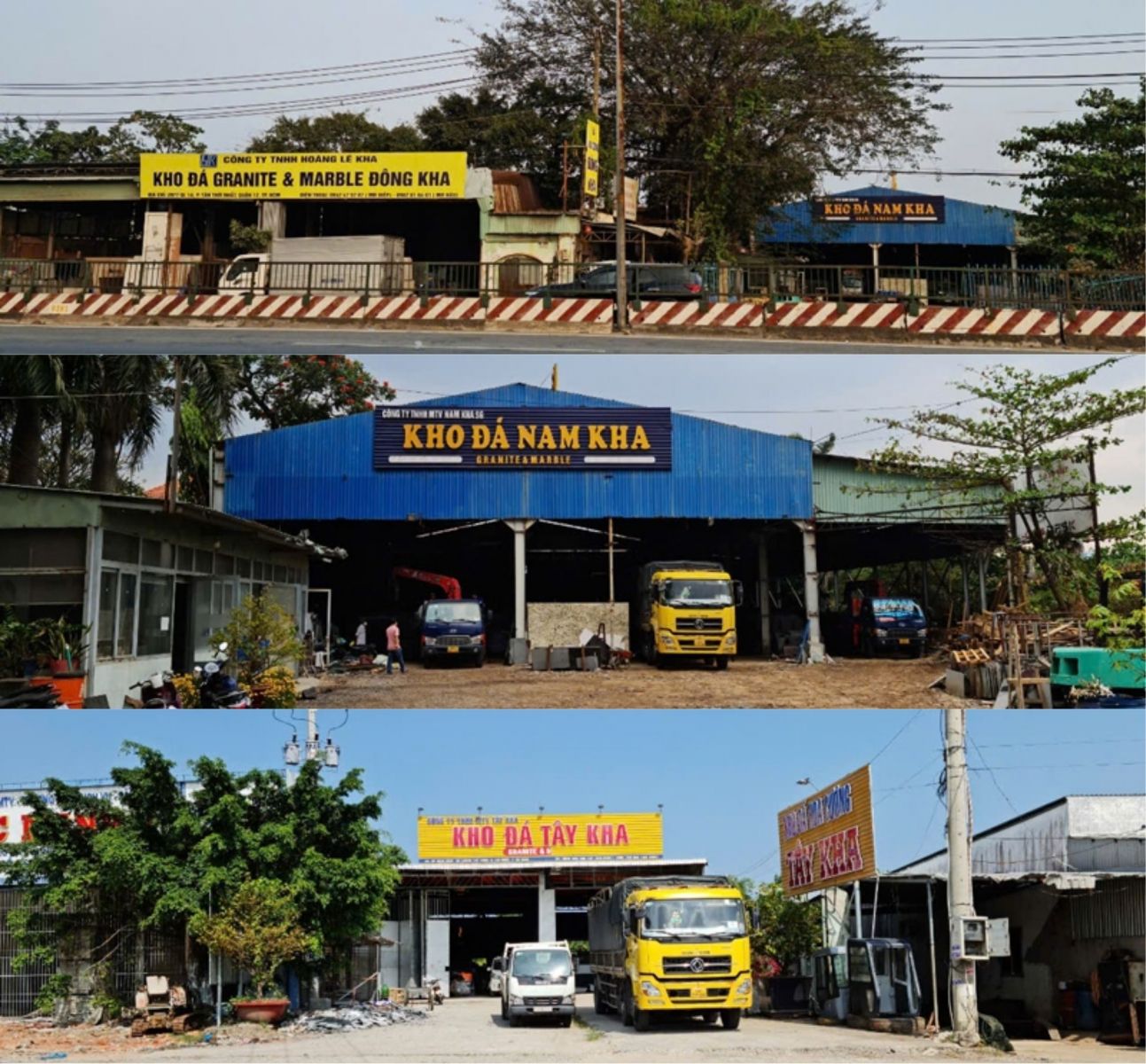 Hệ thống 3 kho đá thuộc Hoàng Lê Kha